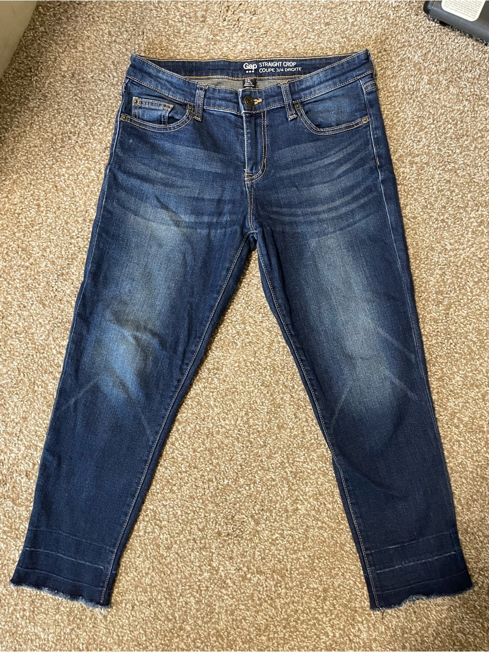 GAP Straight Crop Women’s Jeans in Dark Blue